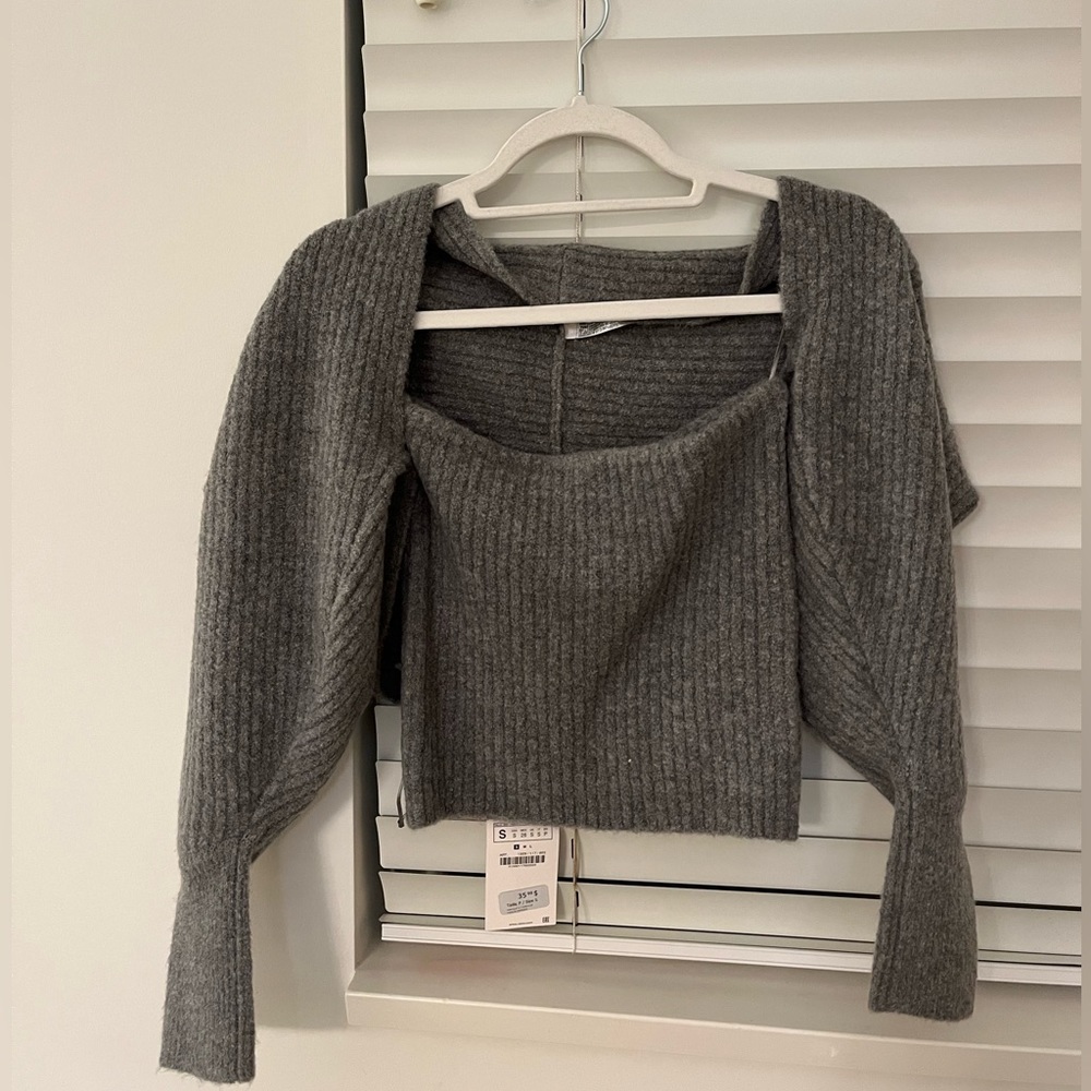 Zara 2 Piece Knit Set | Shawl and Tube Top
